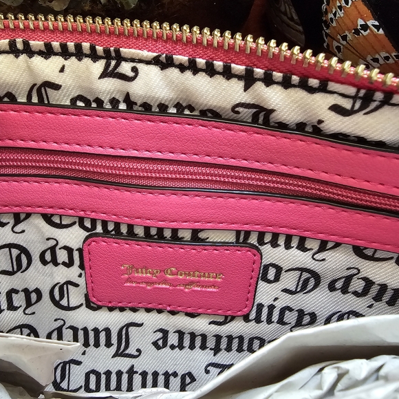 Juicy Couture Hot Pink Embossed Shoulder Bag - Picture 5 of 7